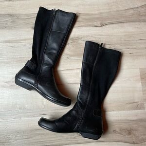 Dansko Black Knee-High Leather Boots